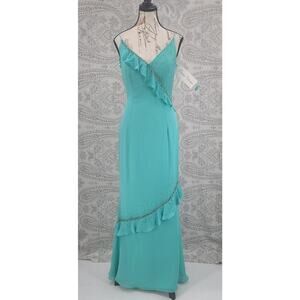 Princess Collection Aquamarine Beaded fairy grunge formal dress Size 6 Party